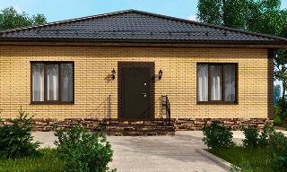 Проекты одноэтажных домов из кирпича | Строй-Ксв - Кстово от 3566 рублей