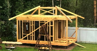Сарай из бруса 100х100 в Кстово - строительство под ключ | Строй-Ксв от 40752 руб.